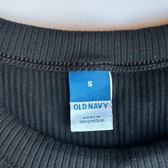 Old Navy Black Ribbed Tank Top Maxi Fit Flare Dress Womens Size S - Picture 4 of 10